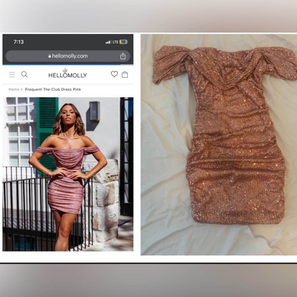 Hello molly homecoming dress FREQUENT THE CLUB DRESS PINK